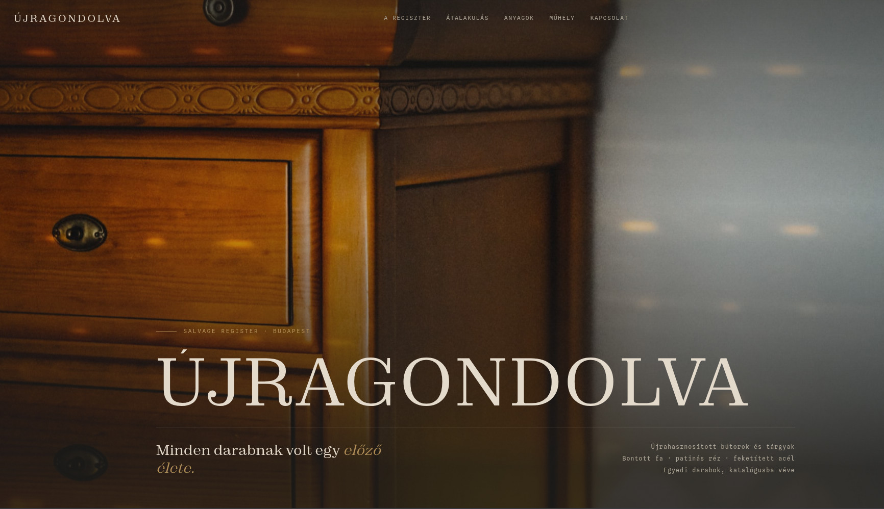 Újragondolva — asztali nézet