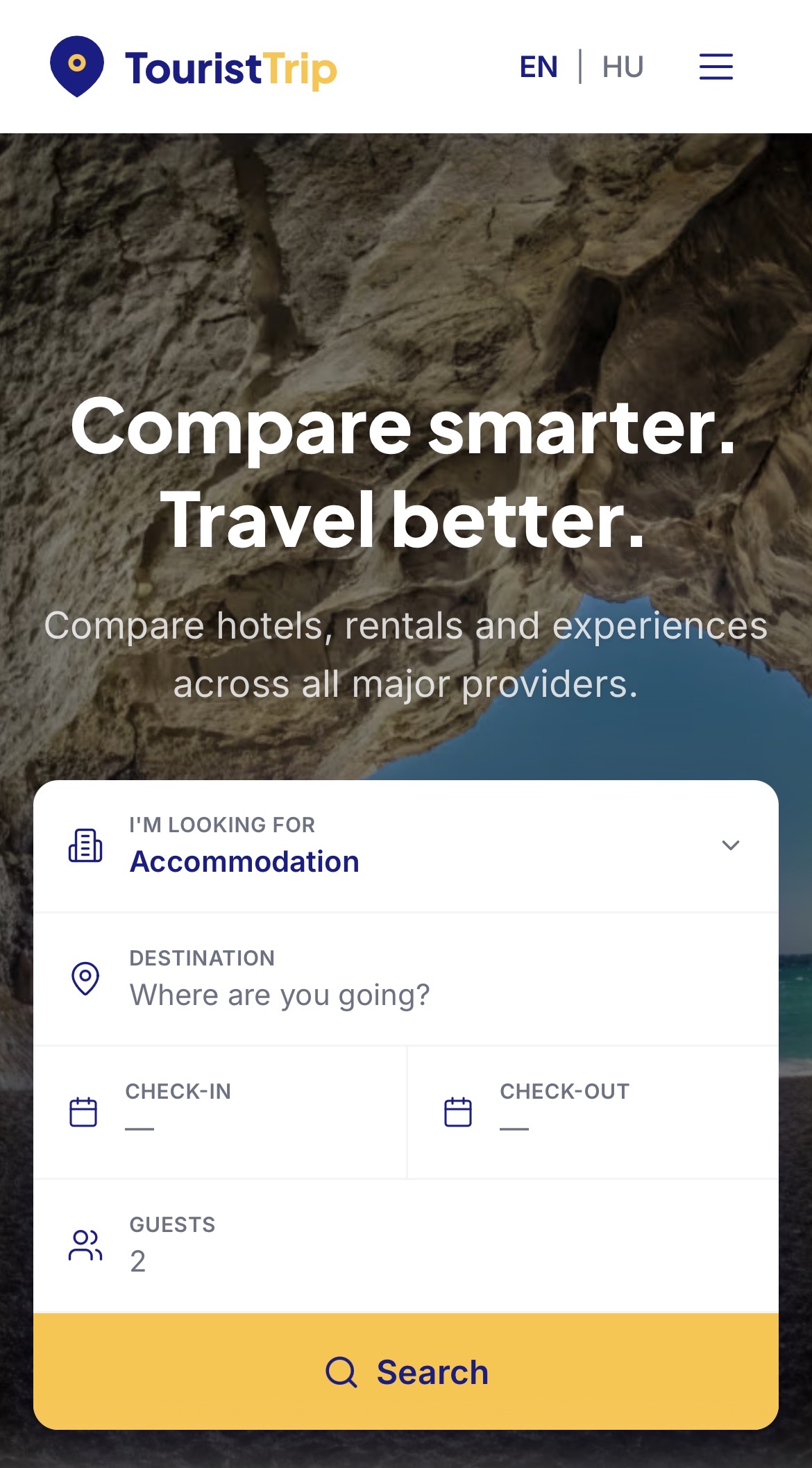 touristtrip.com — mobil nézet